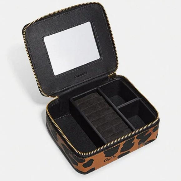 NEW ⭐️ COACH ⭐️ Jewelry Box With Leopard Print - Picture 2 of 6